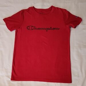 Champion Kids Bold Red Tee. Size 14/16